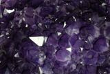Wide, Dark Purple Amethyst Geode - Uruguay #124102-4
